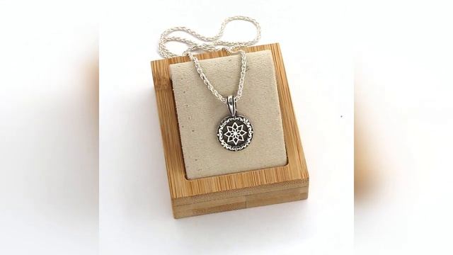 Оберег Алатырь-щит из серебра (малый) смотреть онлайн