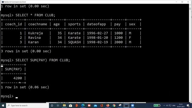 CL12 SQL AGGREGATE FUNCTIONS L4 смотреть онлайн