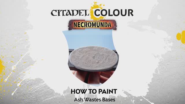 Покраска миниатюр Warhammer 40000 Necromunda How to Paint - Ash Wastes Bases