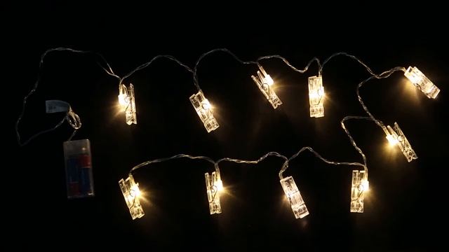 Гирлянда "Прищепки" на батарейках смотреть онлайн