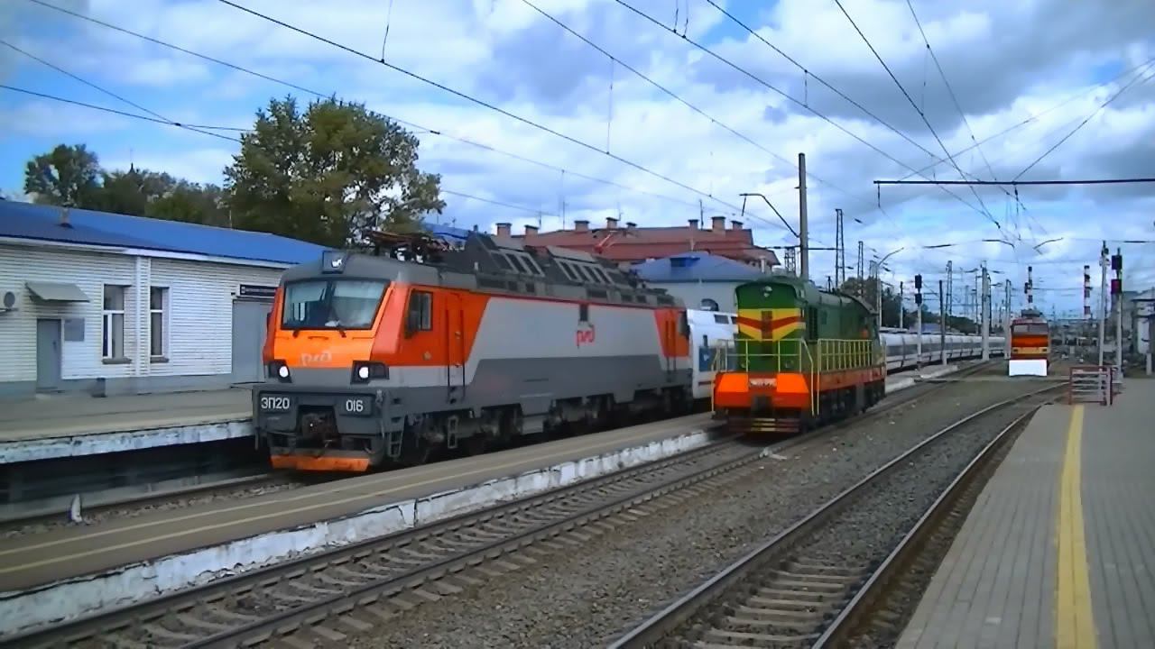 РЖД ЭП20-016 с поездом "Стриж" Нижний Новгород - Москва смотреть онлайн
