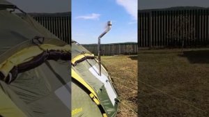 Шатер Maverick Cosmos 400 и печь Турист 15л