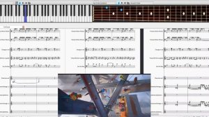 Across The Spider Verse (Piano Sheet Music into Music Score)