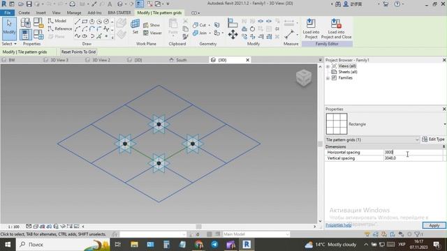 REVIT-QUEST MODEL 15 Metric Generic Model Pattern Based. Facade in REVIT/ ENG SUB смотреть онлайн