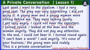 English New Concept - A Private conversation - Lesson 1 | Afsoomaali