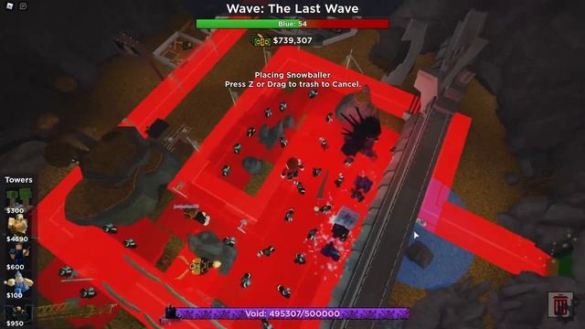 40 Snowballers VS Void | Roblox Tower Battles смотреть онлайн