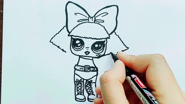 How to Draw Diva Easy LOL Surprise Doll/ Learn to Draw / Easy for Beginners / Simple Art Techniques смотреть онлайн