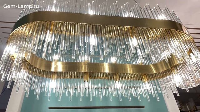 Люстра Focco с декором из стеклянных трубочек смотреть онлайн