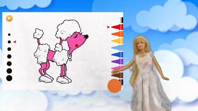 Рисовалки раскраски с Куклой Барби - Видео для девочек смотреть онлайн