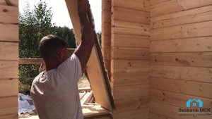Строительство дома из двойного бруса - теплый брус