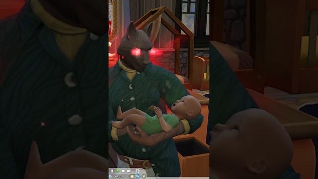 Мама Оборотень и Младенец в The Sims 4