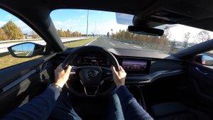 Škoda Octavia RS 2021 - POV Test drive in 4K | 2.0 TSI 245 HP (Launch Control 0 - 100 km/h)