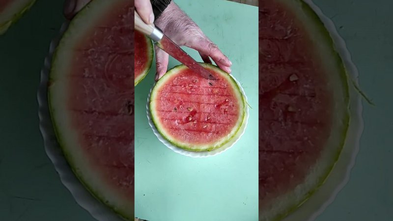 Как быстро нарезать арбуз