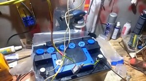 Заряд аккумулятора с помощью лампочки и диода