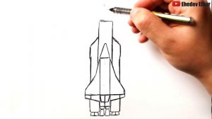 Как нарисовать Ракету на День Космонавтики | Ракета Энергия Буран