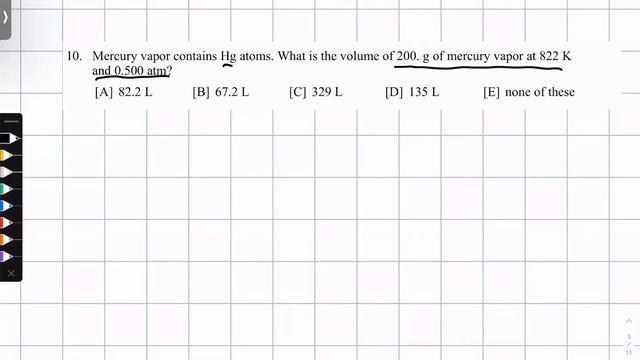 Gas Laws Practice Test 10/07/2022
