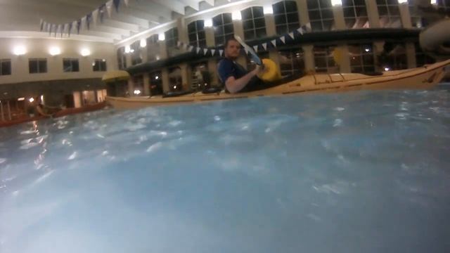 Backdeck Rodeo Roll in a Sea Kayak Using a Hi-N-Dry Rolling Aid Demonstration