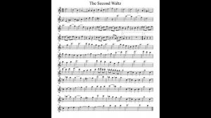 The Second Waltz notes alto saksofon. Ноты для альта саксофона.