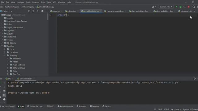 How to we print "HELLO WORLD " in python