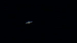 Saturn through an 8" SCT telescope.