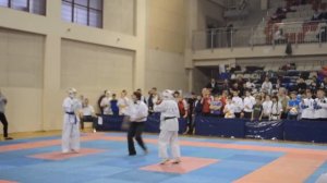 Первенство России 2017 по киокусинкай Ефремова Настасья финал