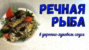 РЕЧНАЯ РЫБА В УКРОПНО-ЛУКОВОМ СОУСЕ. Из крупной или мелкой речной рыбы. ИЗ ЛЮБОЙ БЕЛОЙ РЫБЫ.