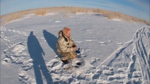 Поймали ОКУНЯ ГИГАНТА. рыбалка в Узунколь