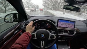 2022 BMW X4 M40i - POV Test Drive (Snow)