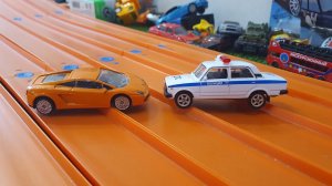 Жигули Семерка против Lamborghini