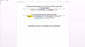 Как правильно составить заявление о расчете задолженности по алиментам  / Обучающее видео