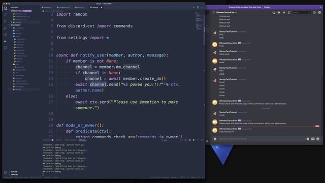 ULTIMATE DISCORD BOT - Episode 17 - Discordpy send DM to users and work with mentions