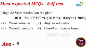 Evolution - Self practice test - most important questions for NEET