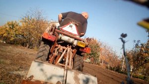 Фреза т 012. Обработка почвы на зиму минитрактором т-012 с фрезой.