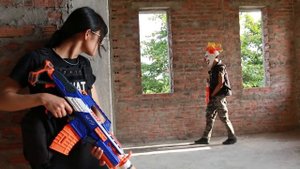 MASK Nerf War : Special Police Warrior Nerf Guns Fight Crime Group Mask