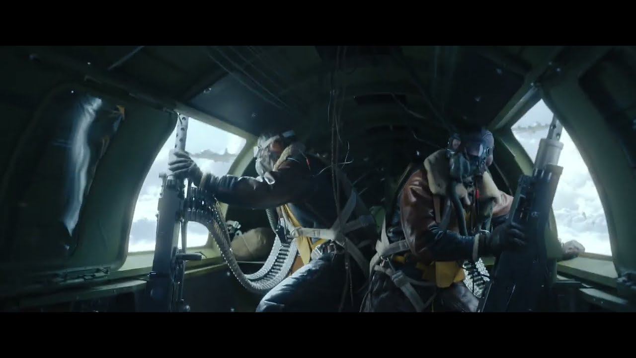 Бомбардировщики   под обстрелом зениток в  сериале Властелины воздуха (Masters of the Air).