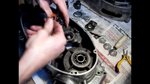 запрессовка подшипников коробки ИЖ Юпитер\Планета смотреть онлайн