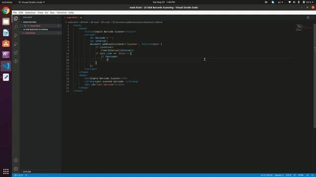 JavaScript USB Barcode Scanning смотреть онлайн