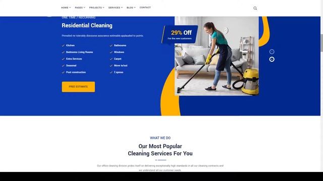 Cleanu - Cleaning Services WordPress Theme house cleaning office cleaning