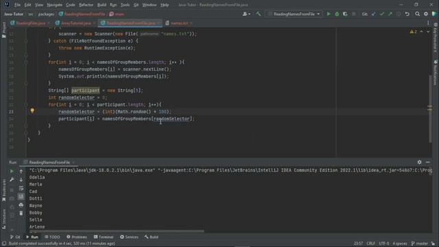 Array And Random Accessing