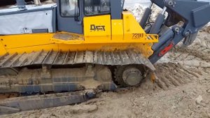 Эксплуатация гусениц бульдозера на песке. Часть 2