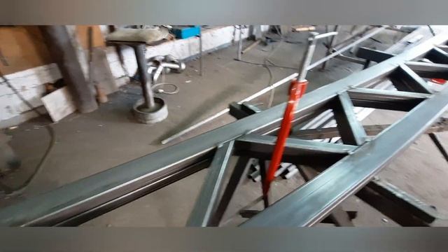 Сварка ферм на навес полуавтоматом