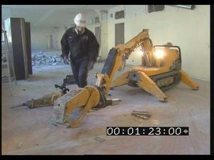 Демонтажный робот Brokk 90. Смена навесного оборудования