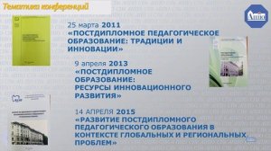 Из истории конференций.  Кузина Н.Н. XIII Всероссийская НПК «Практика и теория образования взрослых»