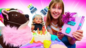 Детское видео - Собачка Шоколадка готовится к дню рождения Беби Бон Эмили! Игры для детей Как Мама