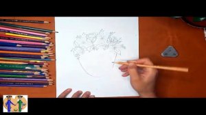 Как нарисовать венок. Онлайн-школа рисования "Малевашки"