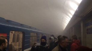  Взрыв в петербургском метро- Задымление