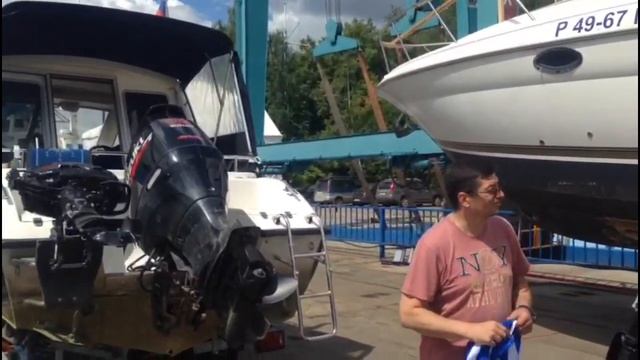 Первый поход на катере