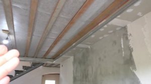 Делаем короб с гипсокартона  с диодной подсветкой, под натяжной потолок. Серия №23