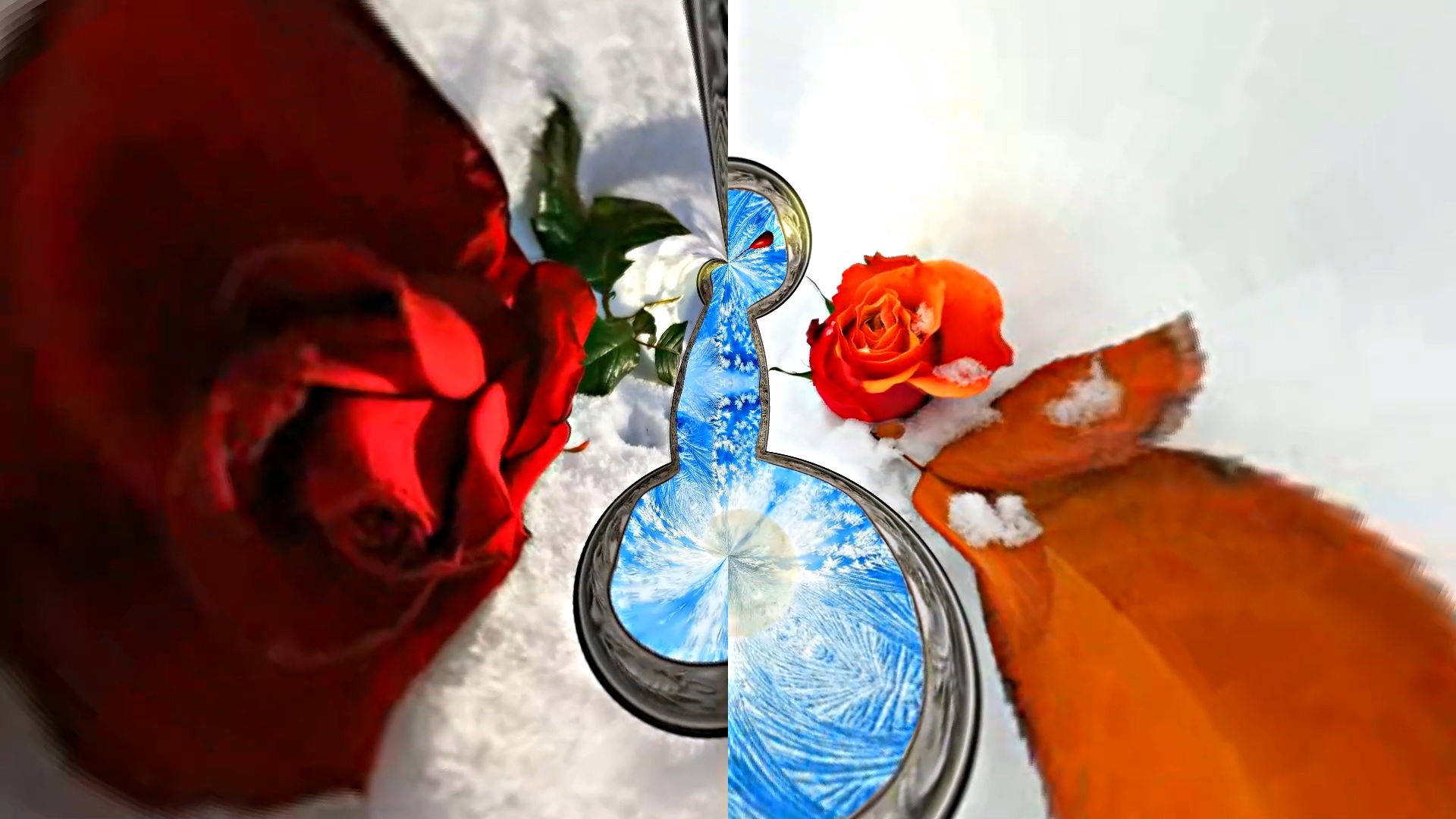 Картины Розы на Снегу в Ледяной Галерее 3 от Киностудии Мудрого Кота Тимофея!