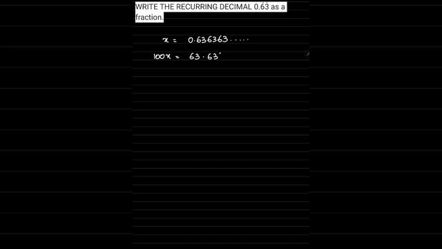 Recurring Decimal To fraction | Type 2 | 0580 | Math | CAIE | Olevels